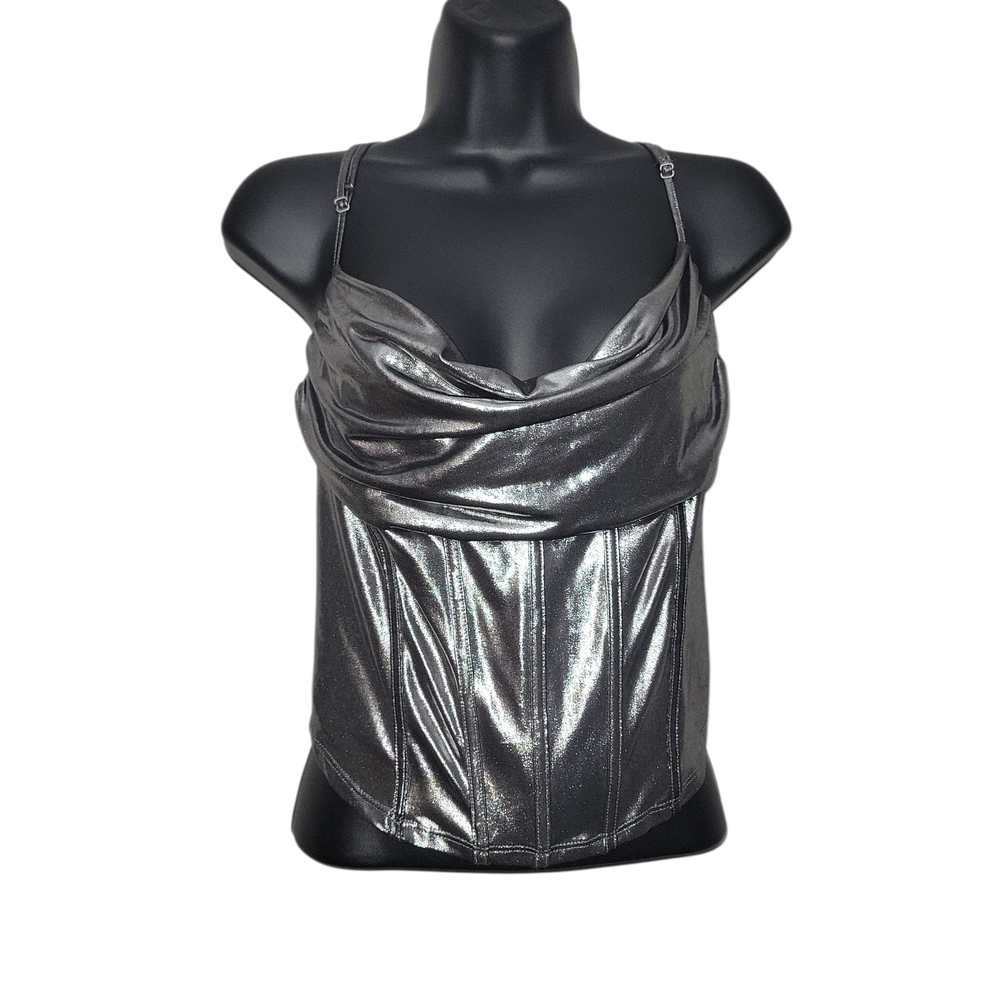 Sincerely Jules Shimmering Silver Camisole